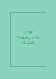 birthday color - April 28