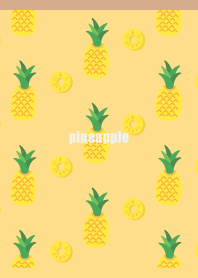 pineapple festival on brown & yellow