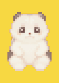 Panda Pixel Art Theme  Yellow 02