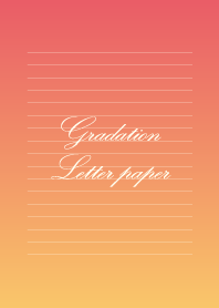 Gradation Letter paper - Apricot -