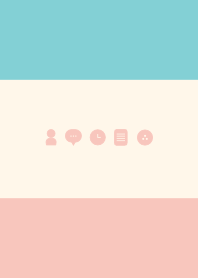 シンプル（ピンク グリーン)V.130