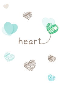 可愛的心形塗鴉