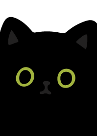 Black cat so black_white/Green