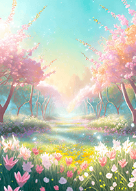 優美な春の風景の着せかえ(Spring-615)