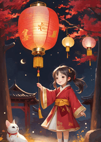 Girl celebrating the New Year 2f9b78