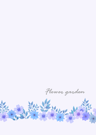 flower garden-simple and elegant-purple