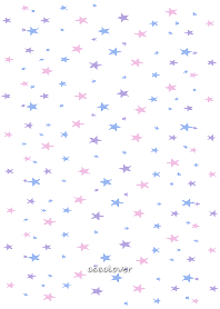 ピンク　ブルー　パープル　推し色スター