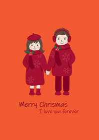 Let's go for a walk.Christmas(orange)