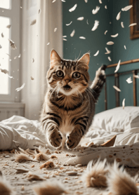 Cats run wild #GOIaU45.