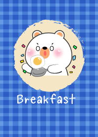 Simple Breakfast White Bear Theme