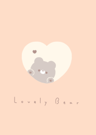 Bear in Heart/ green pink beige skin