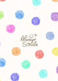 Watercolor adult colorful dot8 Japan