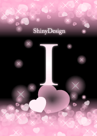 I-Initial- Pink Heart