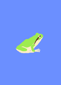 シンプルなカエル（アマガエル）