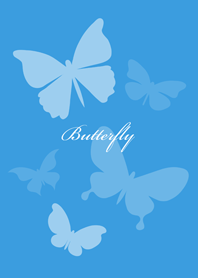 Butterflies flying(Sunny blue)