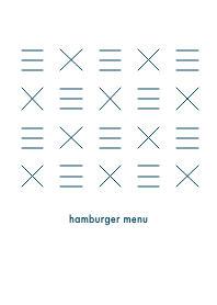 hamburger menu blue