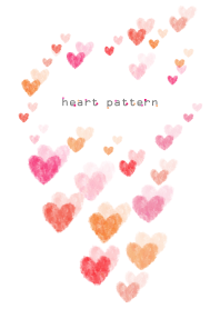 heart pattern11- watercolor-
