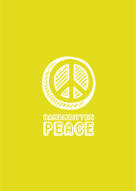 HANDWRITTEN PEACE <MUSTARD>