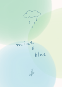 Mint & blue refreshing