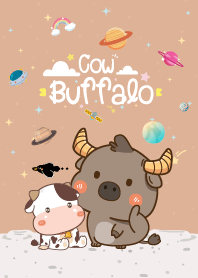 Buffalo&Cow Mini Galaxy Brown