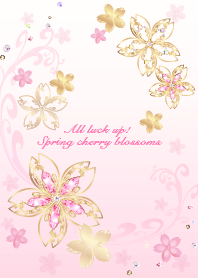 All luck up! Spring cherry blossoms