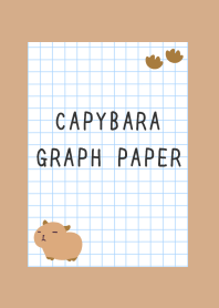 CAPYBARA GRAPH PAPER-LIGHT BROWN
