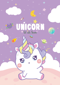 น้องยูนิคอร์น คาวาอิ สีม่วงเข้ม