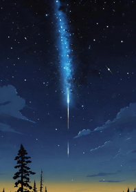 Meteor Night Sky nHu5h