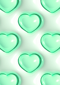 mint green heart theme