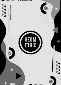 Flat Geometric Mercury Gray