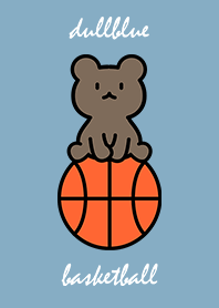 basketball and sitting bear cub DB.