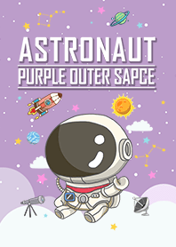 misty cat-Astronaut purple 2