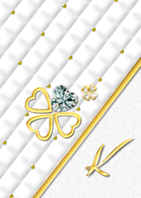 Initial"K" 4月の誕生石ダイヤモンドと共に