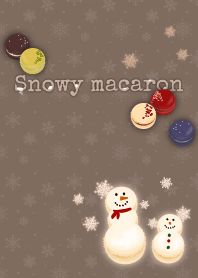 [R] Macaron Snowman + Silver |os