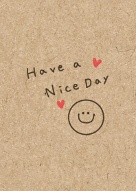 kraft paper. Smile*Heart.