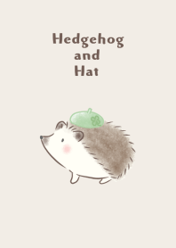 Hedgehog and Hat -green beret-