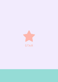 Simple Lucky Star -  Ivory & Purple