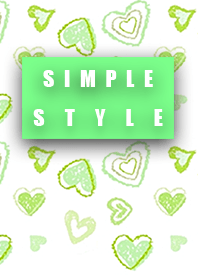 Simple style Green Heart