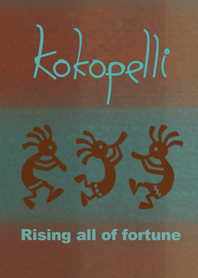 Fortunate spirit Kokopelli(Warm color)