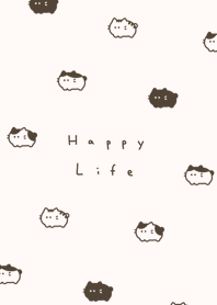 豆豆貓 / light beige.