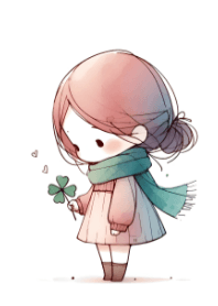 สาวน้อยน่ารักกับใบโคลเวอร์ V.42