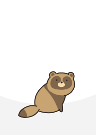 Cute raccoon dog-simple-