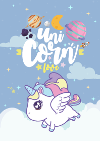 ยูนิคอร์น เลิฟกาแล็กซี่ สีฟ้า
