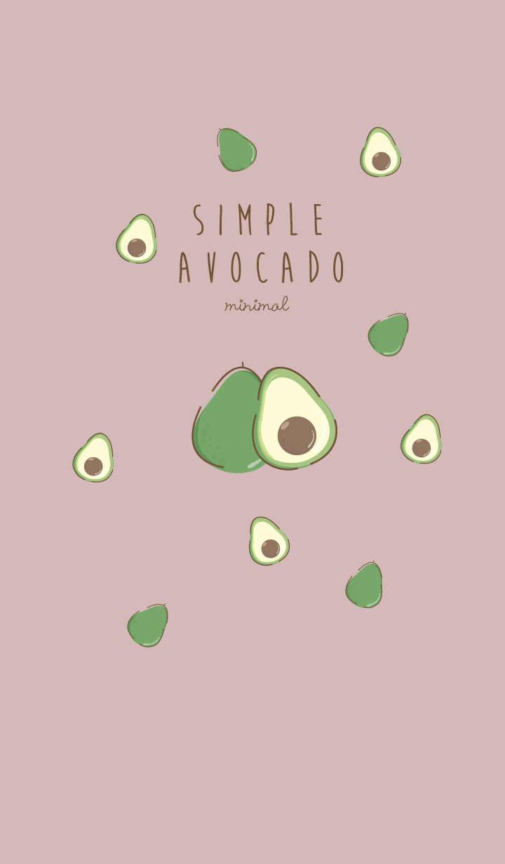 avocado minimal rose red (simple ver.)