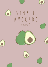 avocado minimal rose red (simple ver.)