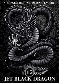 Jet black dragon Golden Lucky 15