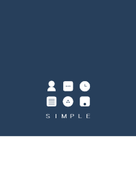 SIMPLE(white blue)V.280b