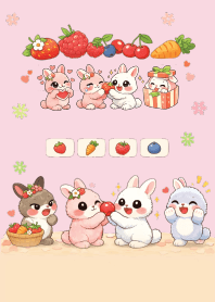 bright cute rabbit