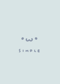 หน้าตาน่ารัก / light blue white