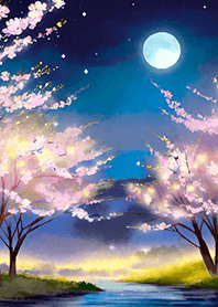 美しい夜桜の着せかえ#671